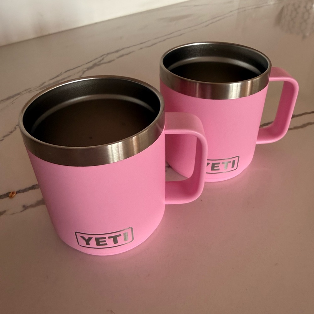 Powder pink yeti cups (no lids)